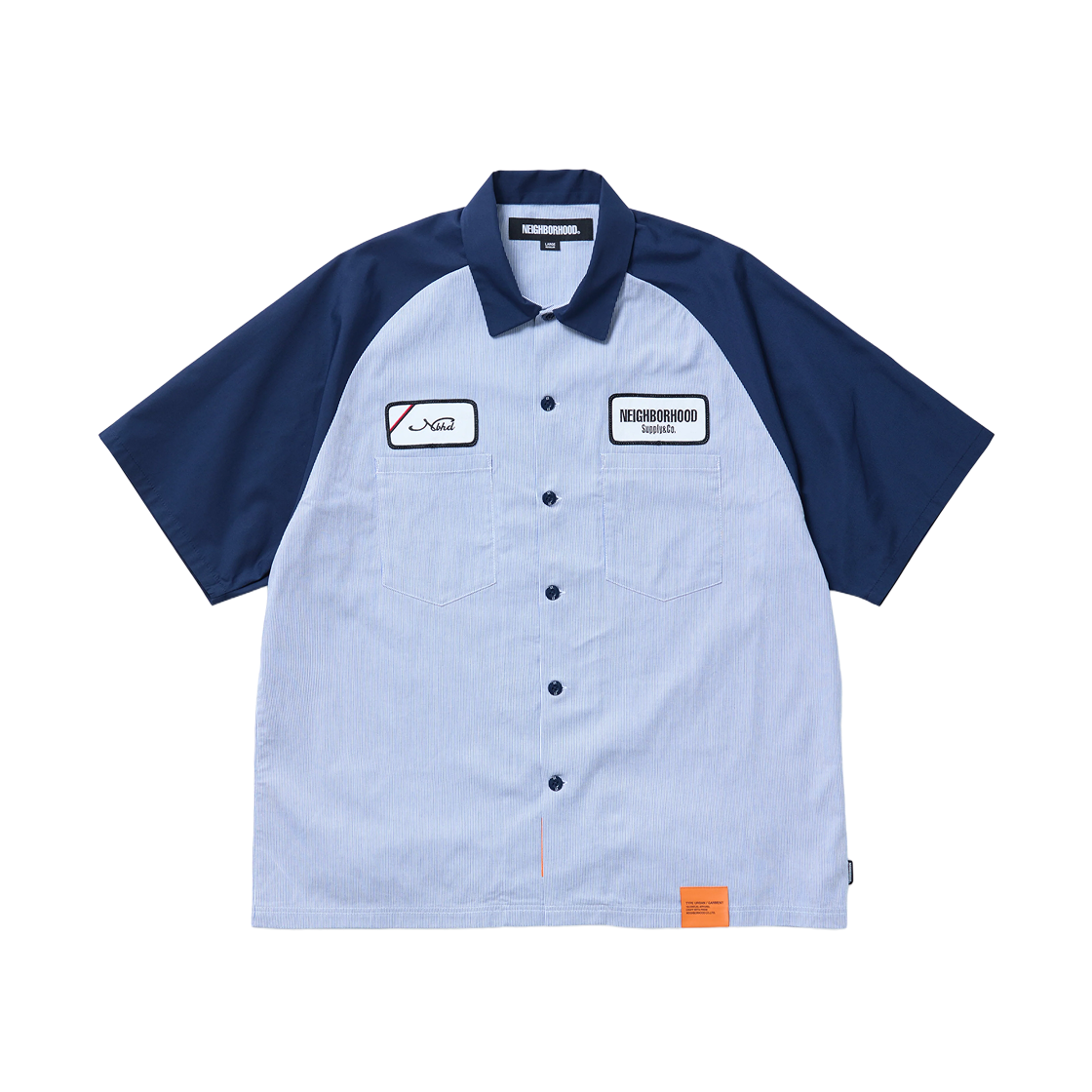 네이버후드 클래식 워크 숏슬리브 셔츠-2 네이비(Neighborhood Classic Work S/S Shirt-2 Navy) - 1