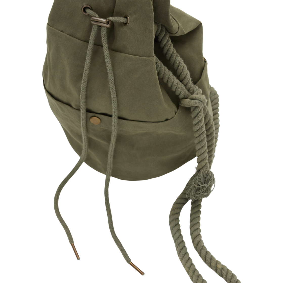 쎄르페 왁스 코튼 히피백 카키(SSERPE Waxed Cotton Hippie Bag Khaki) - 3