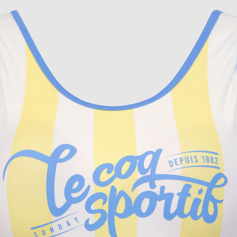 르꼬끄 스포르티브 여성 워터 슬림핏 모노키니 - 옐로우(QQ222SSW65)(le coq sportif Wave Sunday Women's Monokini Yellow) - 4