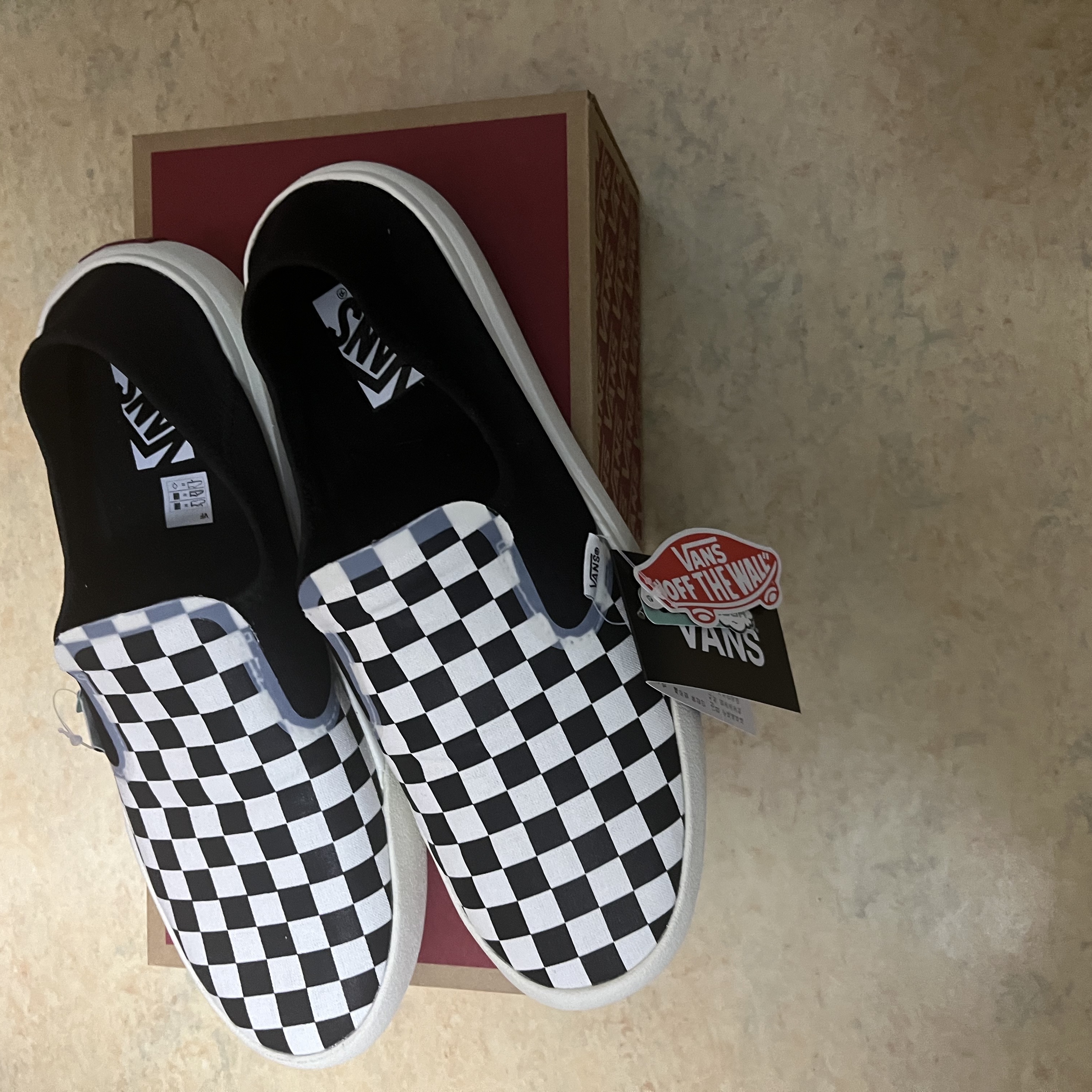 Vans Checkerboard Comfycush One Black 착용 스타일