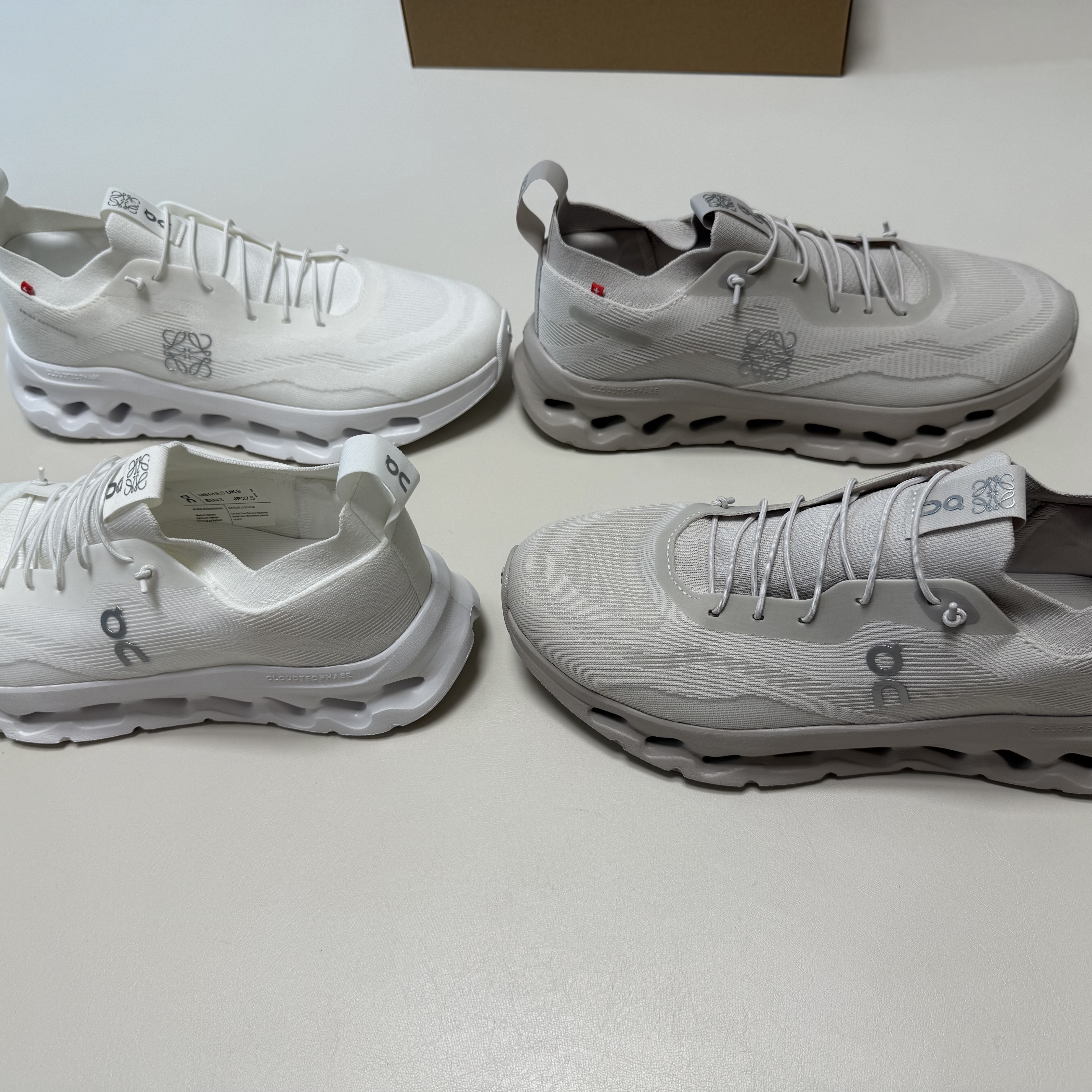 Loewe x On Running Cloudtilt Sand 착용 스타일 - 6