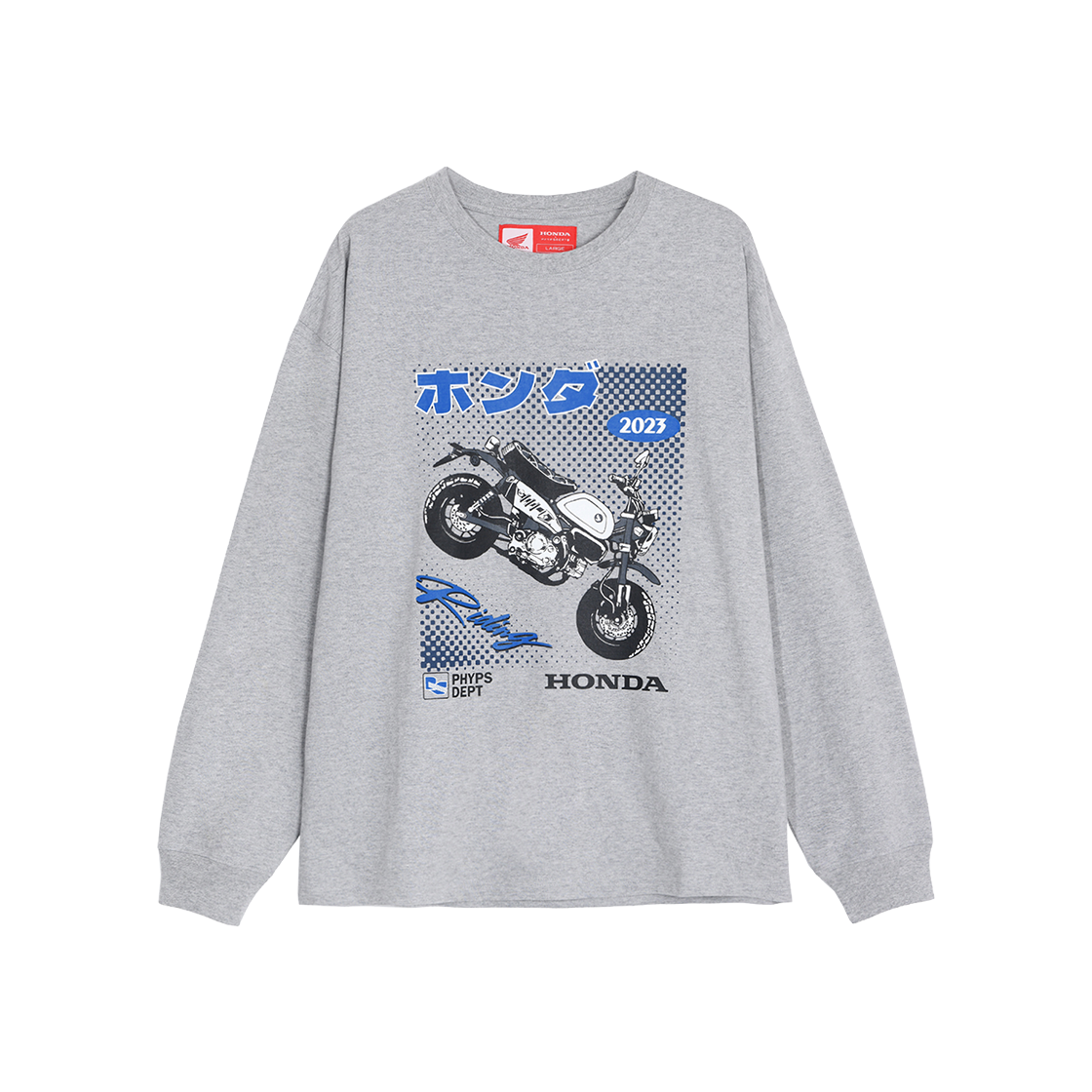 혼다 아니메 Monky 125 롱 슬리브 그레이