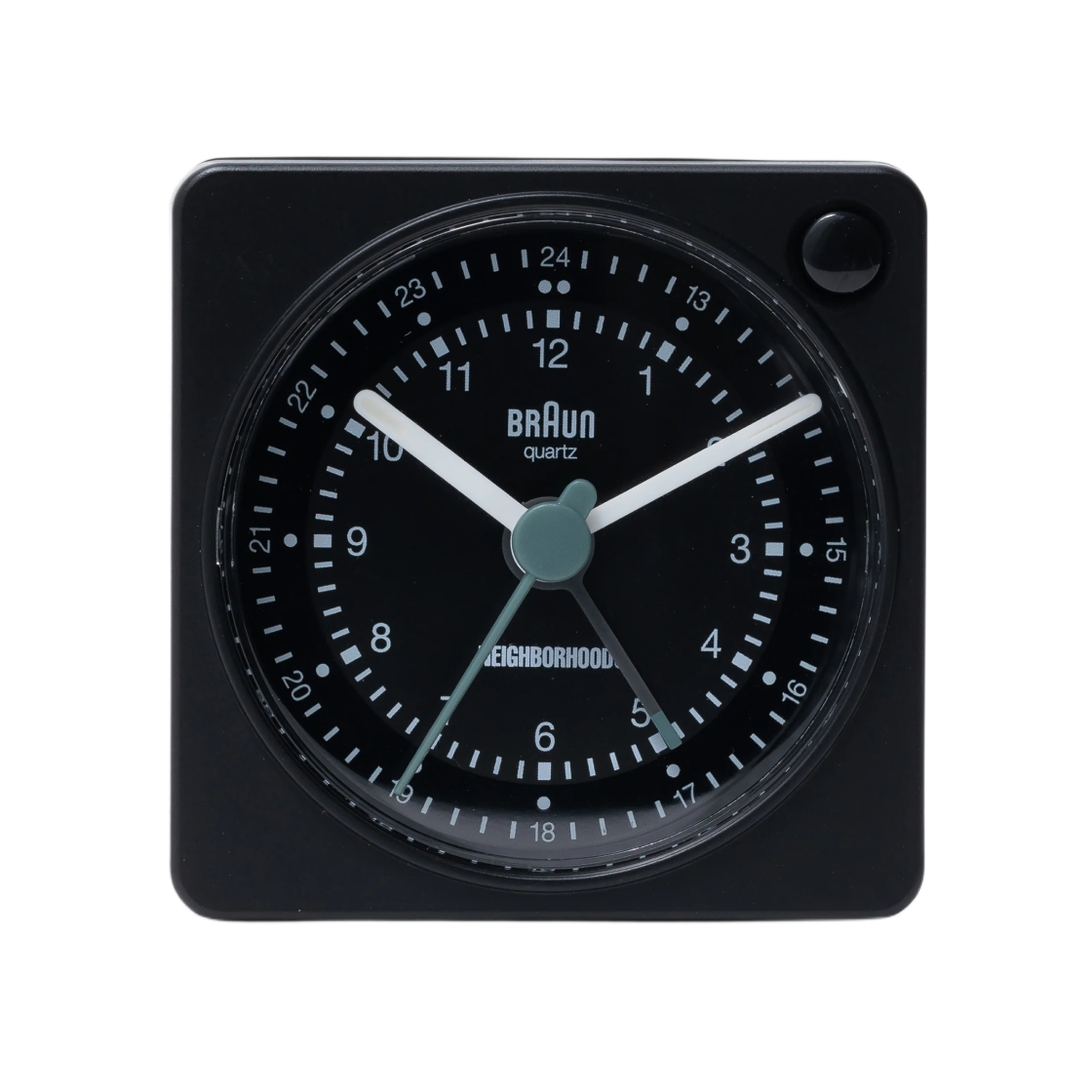 네이버후드 x 브라운 BC02X 알람 시계 블랙(Neighborhood x Braun BC02X Alarm Clock Black)