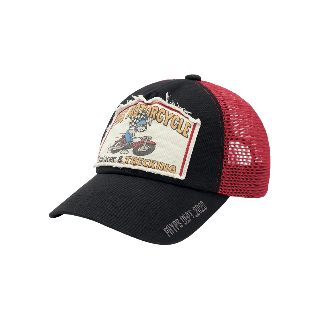 HFX2CA303ABK Honda Riding Bear Mesh Ball Cap Black