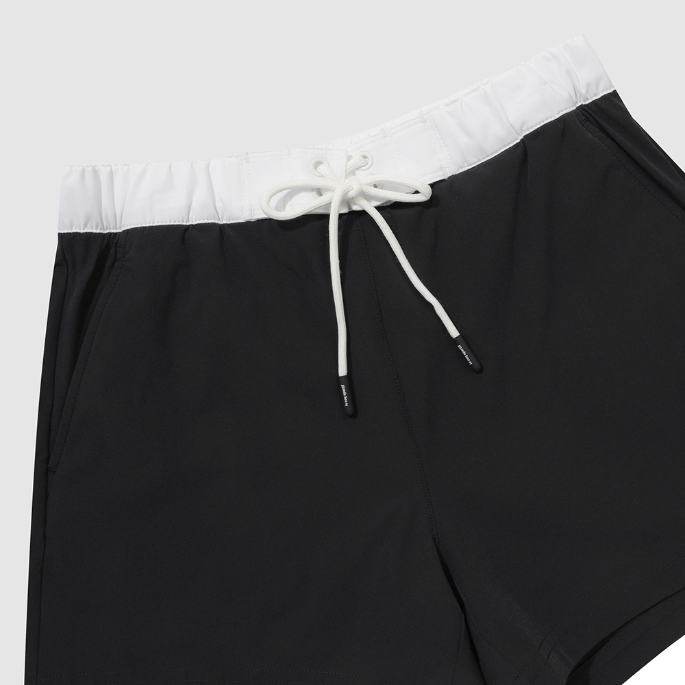 르꼬끄 스포르티브 여성 워터 레귤러핏 3부 보드숏(레깅스내장) - 블랙(QQ222SHP65)(le coq sportif Wave Sunday Women's Boardshorts (with Built-in Inner Leggings) Black) - 5