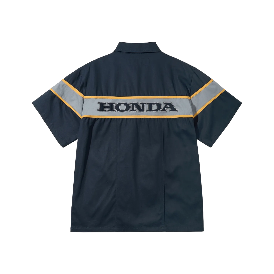 혼다 하프 슬리브 집업 셔츠 네이비(Honda Half Sleeve Zip Up Shirt Navy) - 2