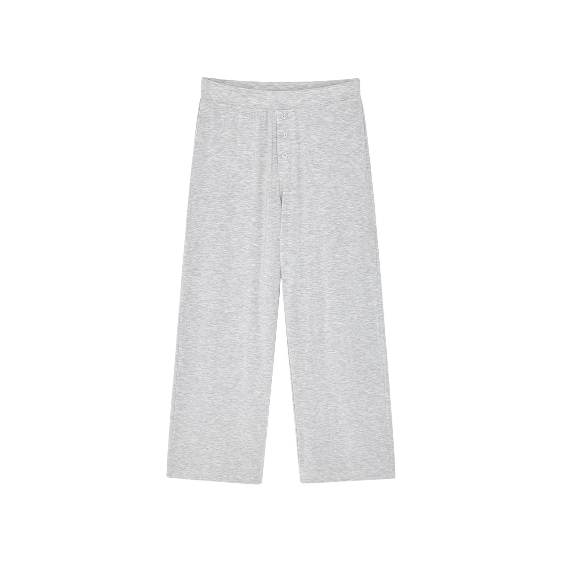 - (W) Glowny Twill Flare Pants White Melange