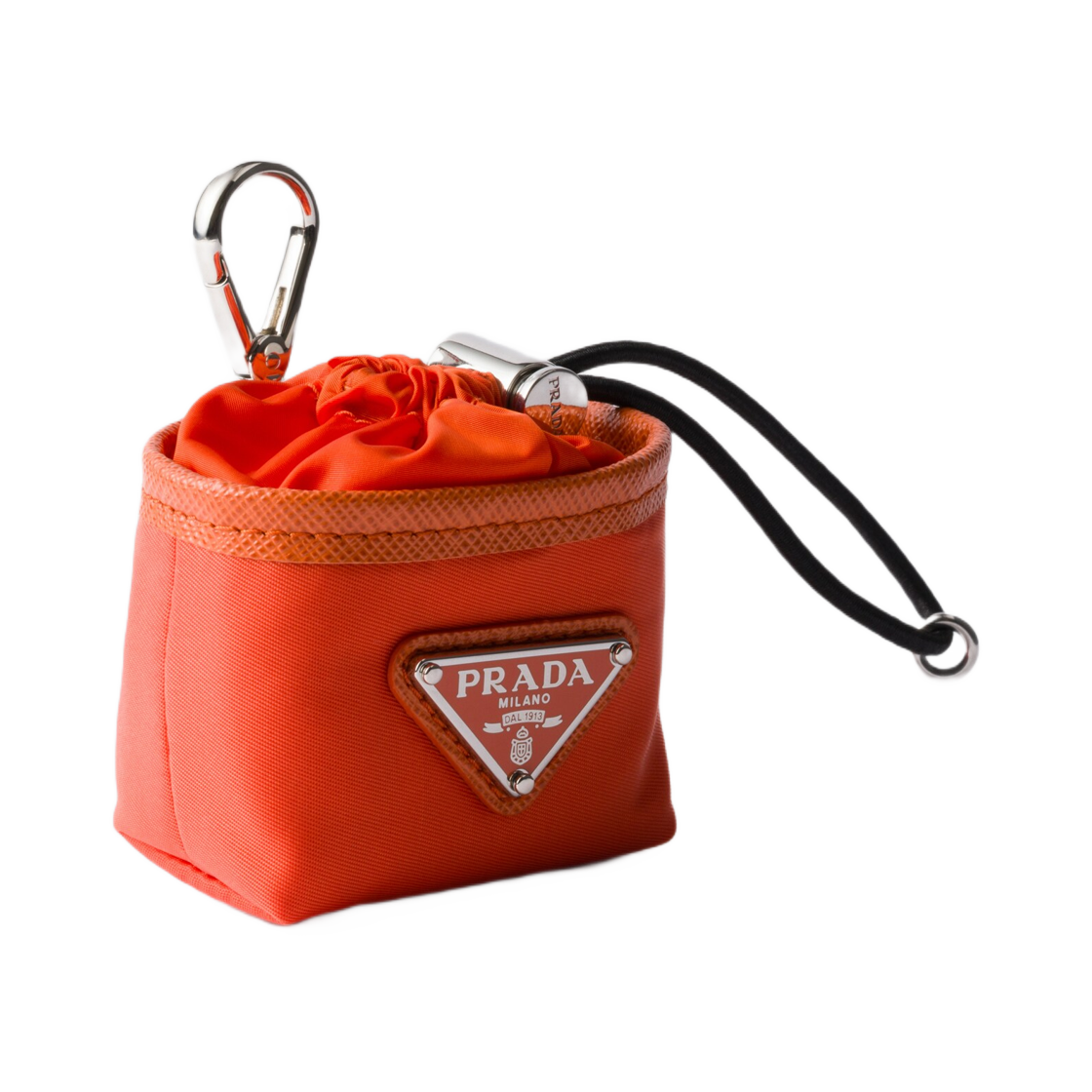 프라다 리나일론 미니 파우치 백 참 오렌지(Prada Re-Nylon Mini Pouch Bag Charm Orange) - 1