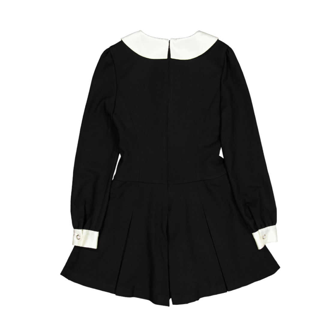페르트 발레리 울 & 실크 롬퍼 드레스 블랙(Pehrt Valerie Wool & Silk Romper Dress Black) - 2