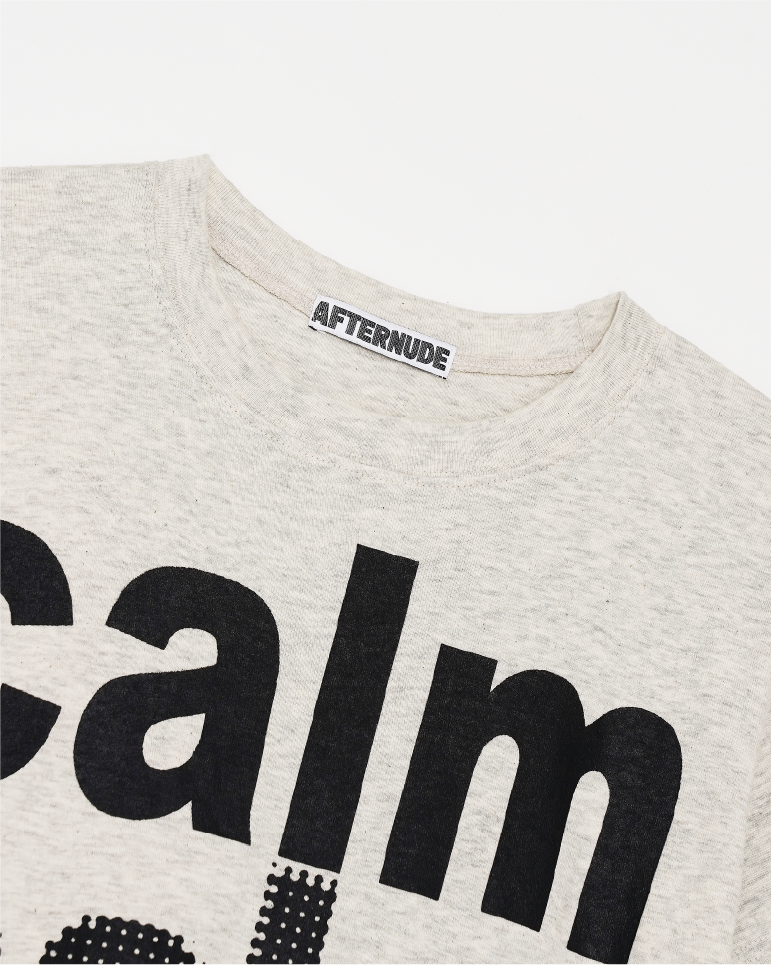 애프터누드 애프터 캄 티 오트밀(Afternude After Calm Tee Oatmeal) - 2