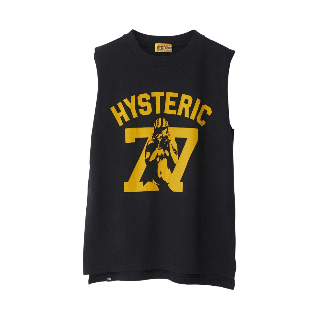 (W) 히스테릭 글래머 히스테릭 77 슬리브리스 블랙((W) Hysteric Glamour Hysteric 77 Sleeveless Black) - 1