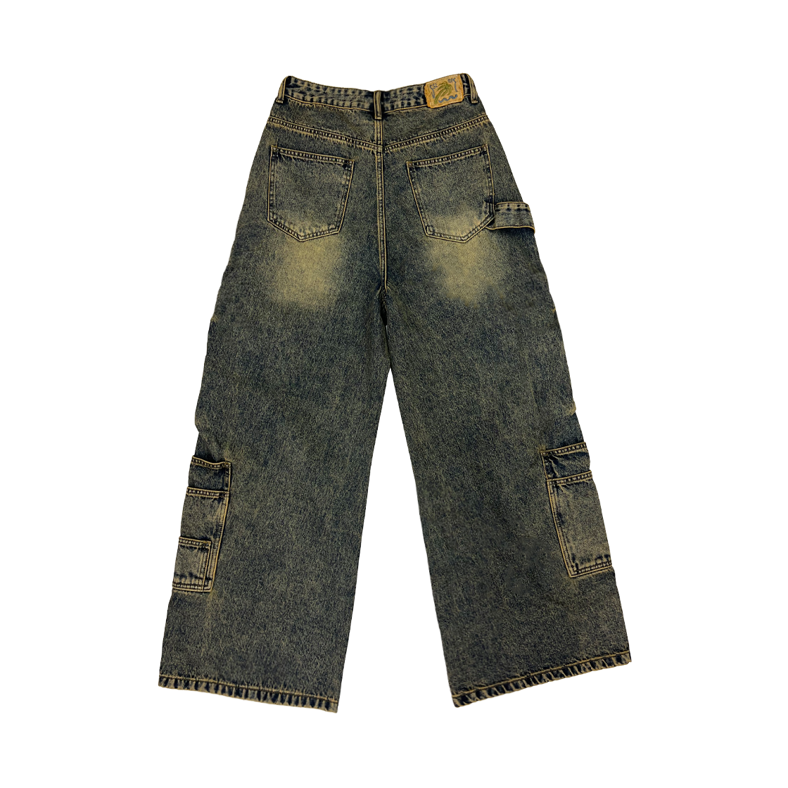 쎄르페 멀티포켓 카펜터 와이드 데님팬츠 데저트블루(SSERPE Multi Pocket Carpenter Wide Denim Pants Desert Blue) - 2