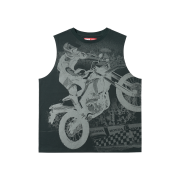 Honda Racer Sleeveless Pigment Dark Charcoal