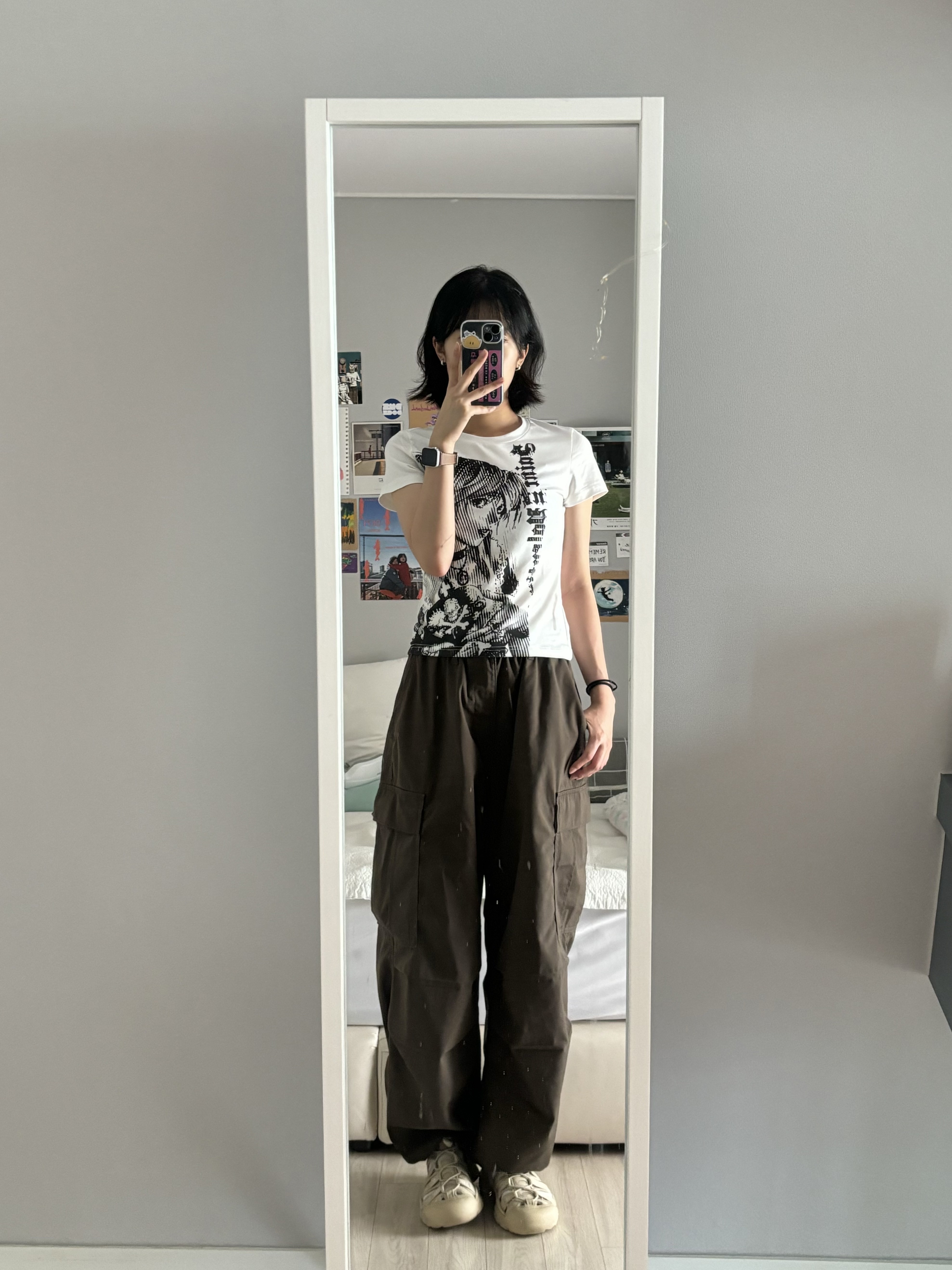 (W) Keen Newport H2 Monochrome Safari 착용 스타일