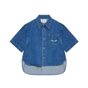 THIS IS FINE x FUNFLEX Denim Short Overshirts Blue