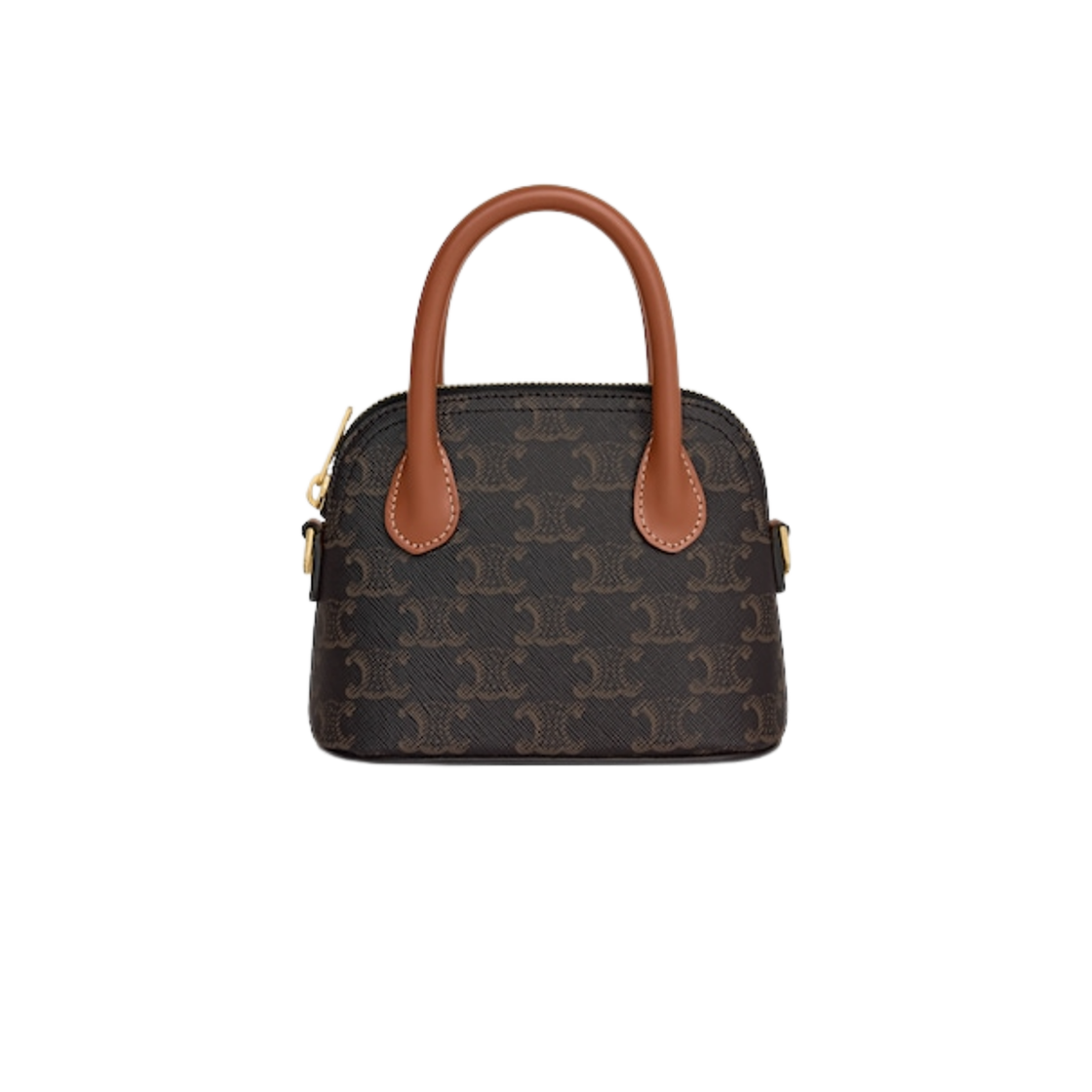 셀린느 캔버스 카프스킨 트리옹프 미니 오노린 백 탄(Celine Mini Honorine Bag in Triomphe Canvas and Calfskin Tan)