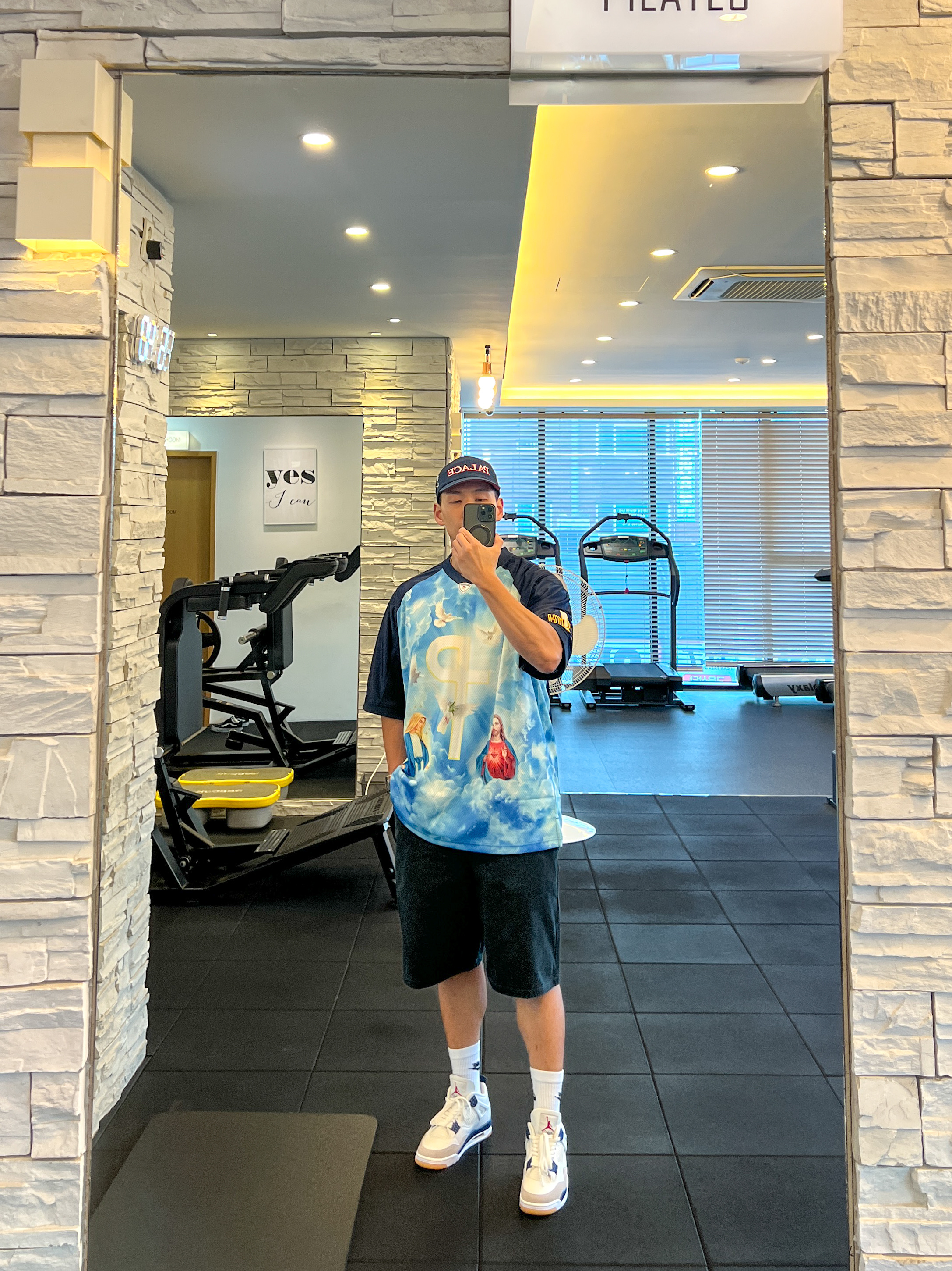 Palace Rugby 6-Panel Navy - 25SS, Palace 1 Truth Jersey Navy - 25SS 착용 스타일