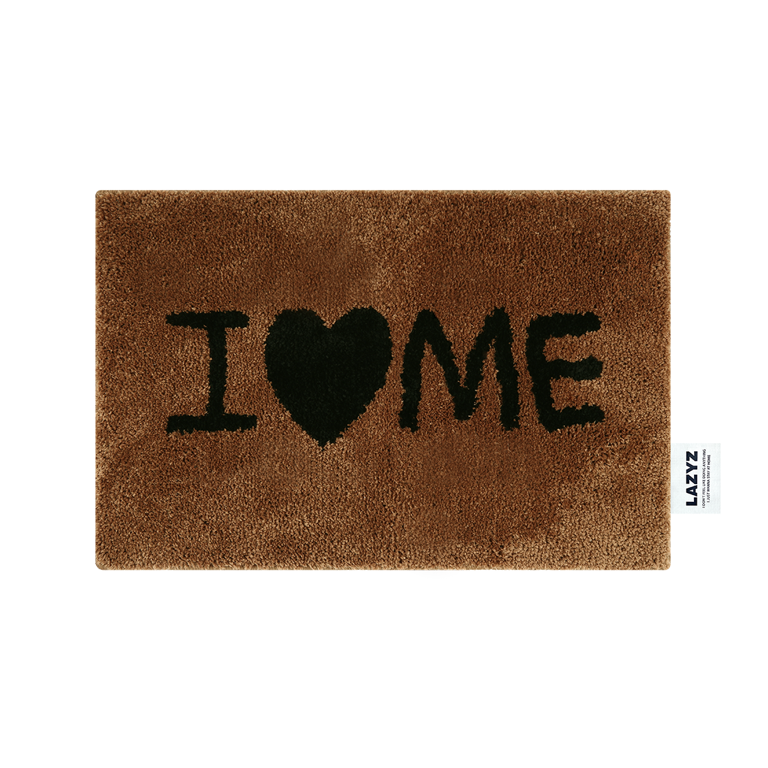 I Love Me Rug - Brown LAZYZ I Love Me Rug - Brown