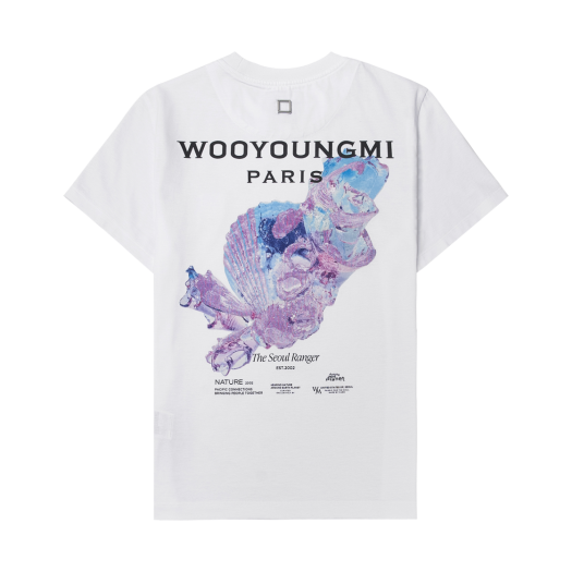 M251TS05701W (W) Wooyoungmi 3D Coral Back Logo T-Shirt White - 25SS