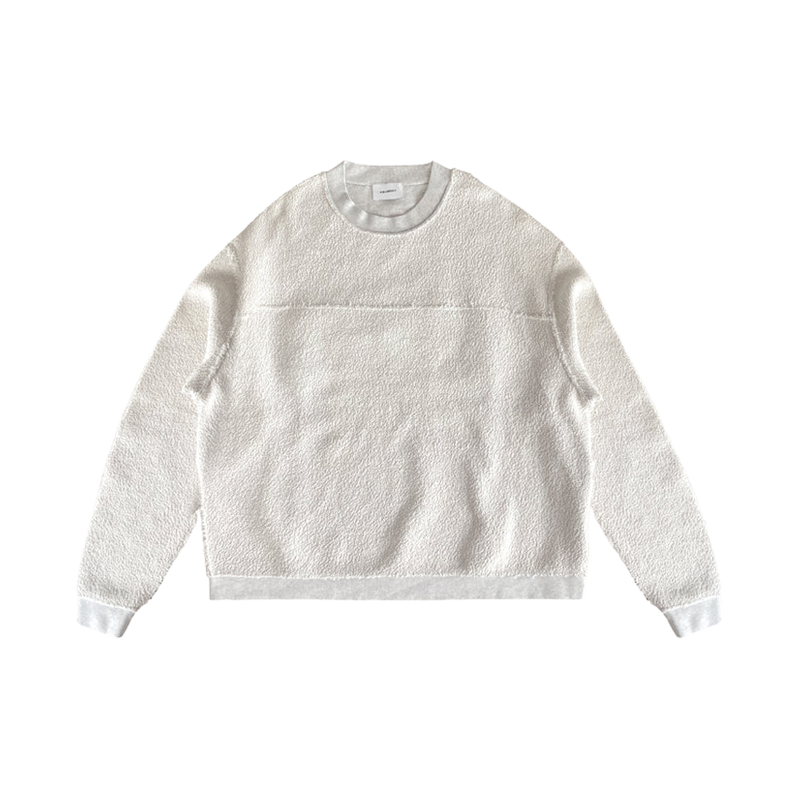 에스크유어셀프 인사이드 아웃 밴드 크루 에크루(Askyurself Inside Out Banned Crew Ecru)