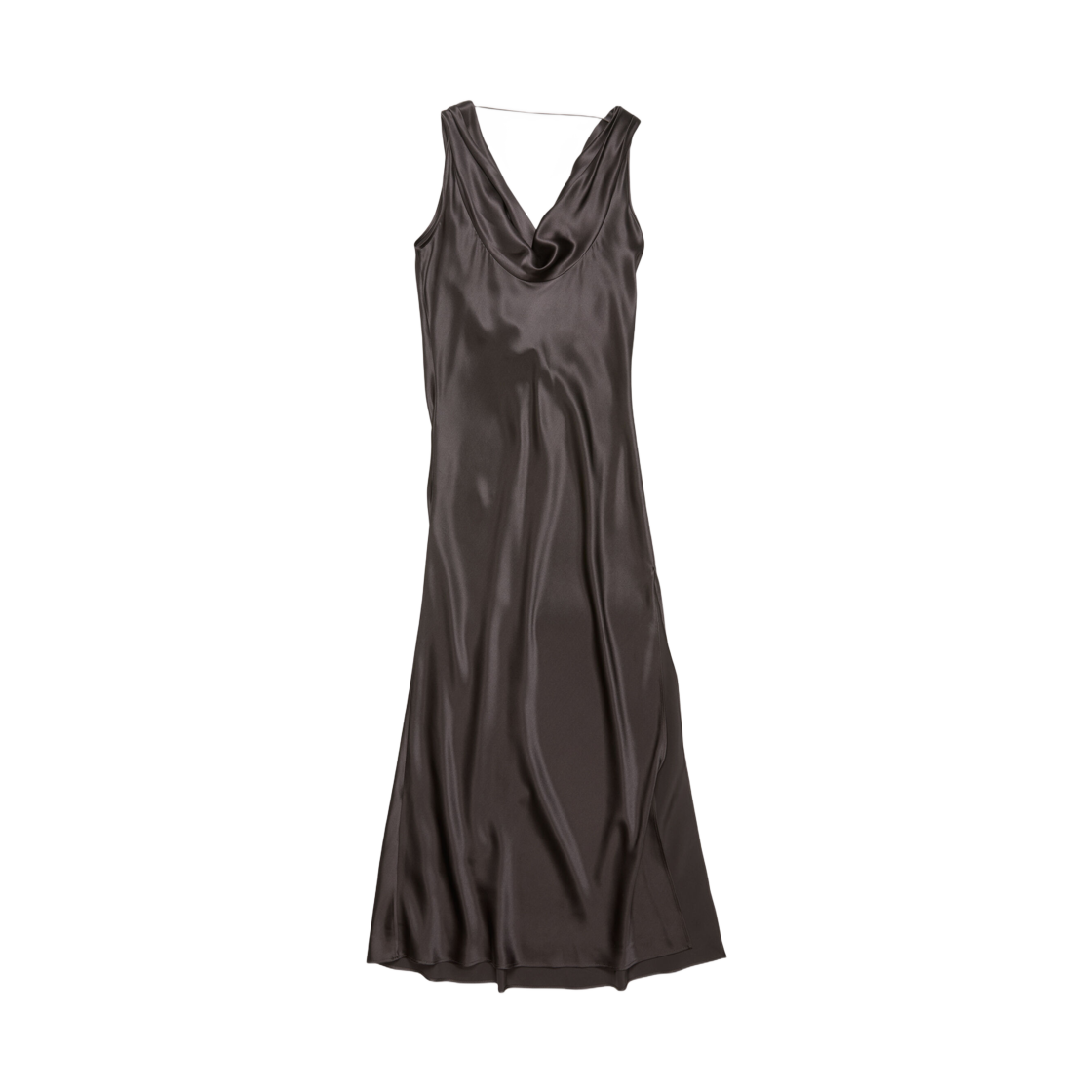 (W) 아크네 스튜디오 사틴 드레스 그래파이트 그레이((W) Acne Studios Satin Dress Graphite Grey) - 1