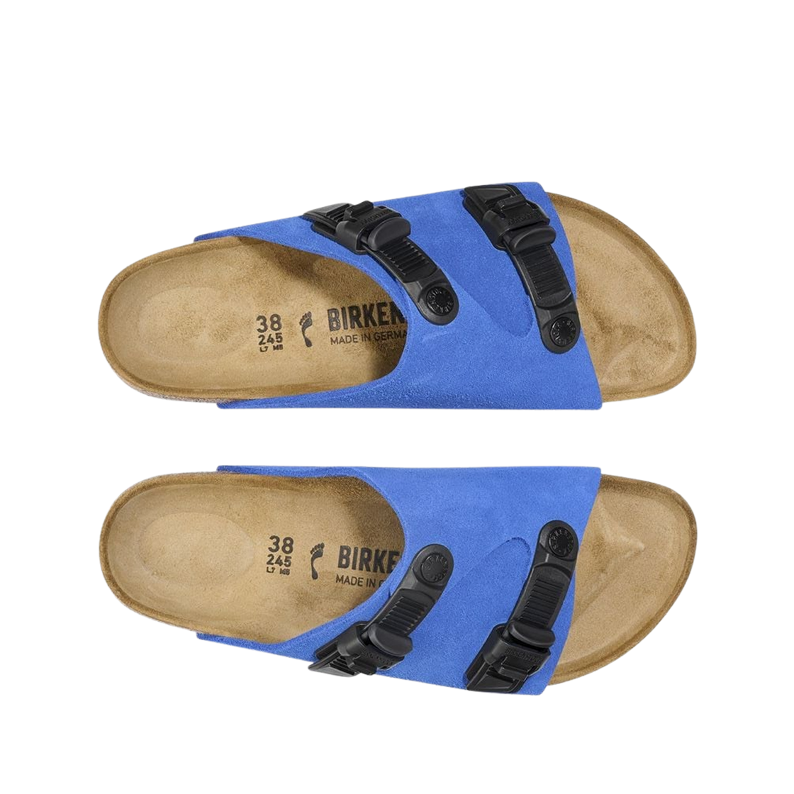 버켄스탁 취리히 테크 스웨이드 레더 울트라 블루 - 레귤러(Birkenstock Zurich Tech Suede Leather Ultra Blue - Regular) - 2