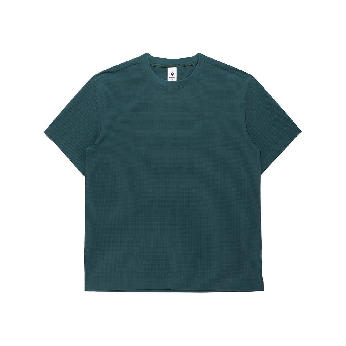 르꼬끄 스포르티브 유니 웨이브 선데이 에어닷 루즈핏 반팔 피스테 - 다크민트(QQ223SWT63)(le coq sportif Wave Sunday Unisex Airdot Short-Sleeve Piste Dark Mint)