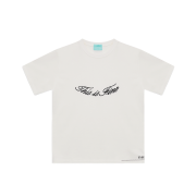 THIS IS FINE Boxy Signature Tee Artwork by DOEZNY White