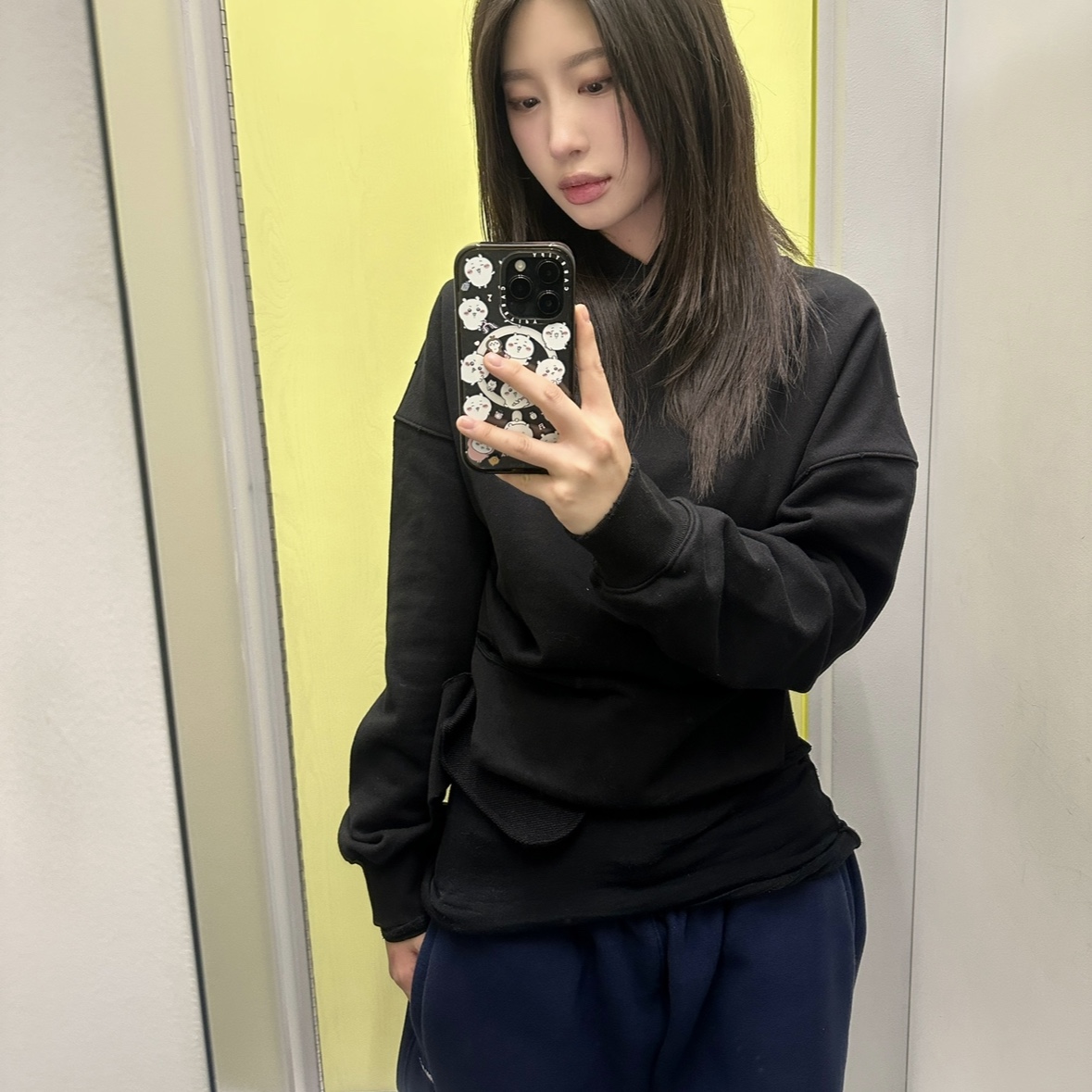 Palace Unisex Jogger Navy - 25SS 착용 스타일 - 2