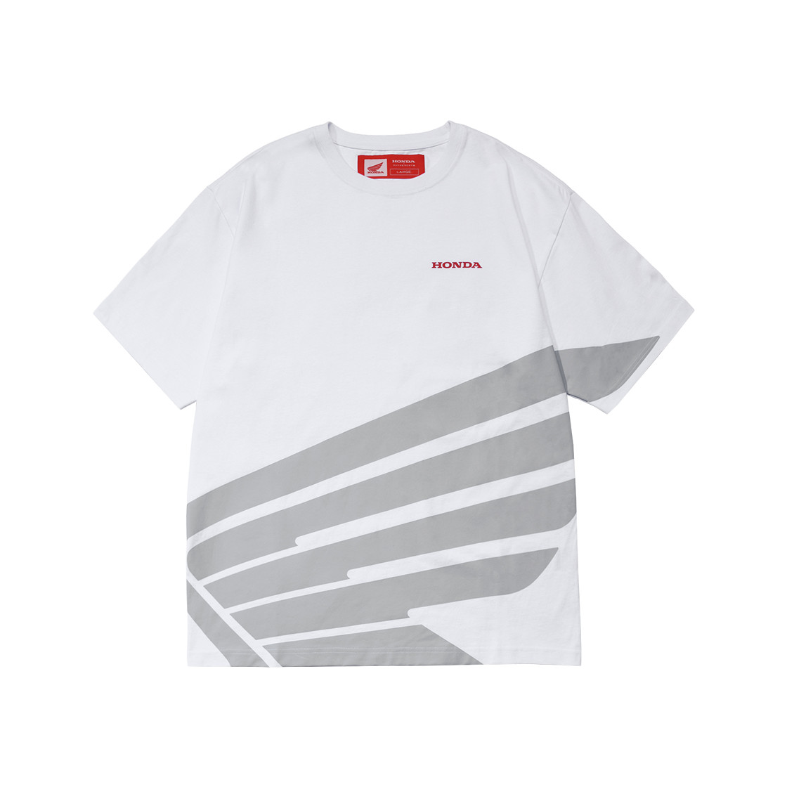 HEM1SS371AWH Honda Big Wing Logo T-shirt White
