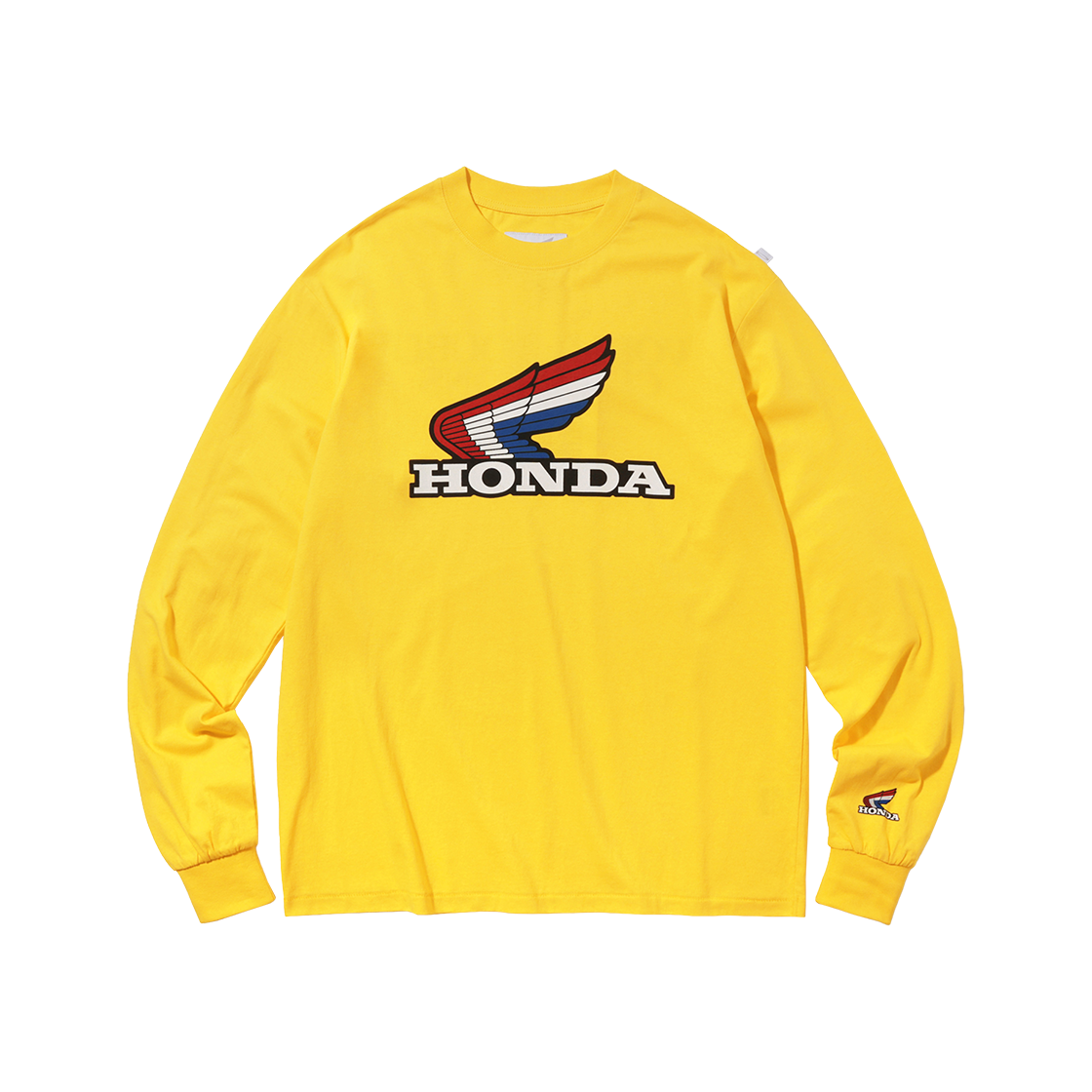 HFS1LS303DYE [Archive line] Honda Wing Logo Racing Long Sleeve_Yellow
