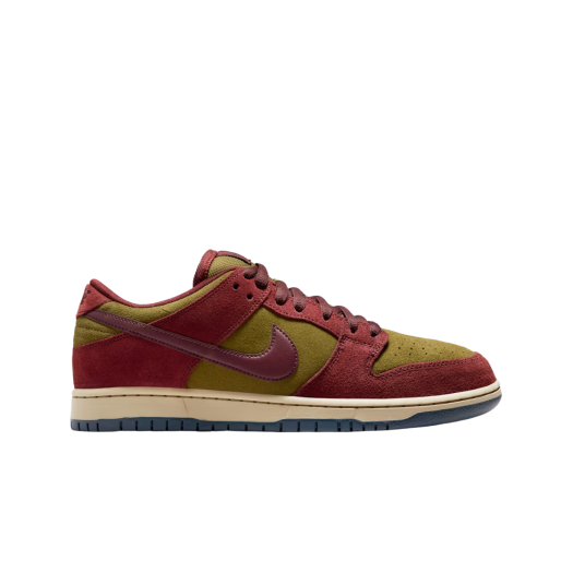 Nike SB Dunk Low Pro Dark Team Red and Olive Flak