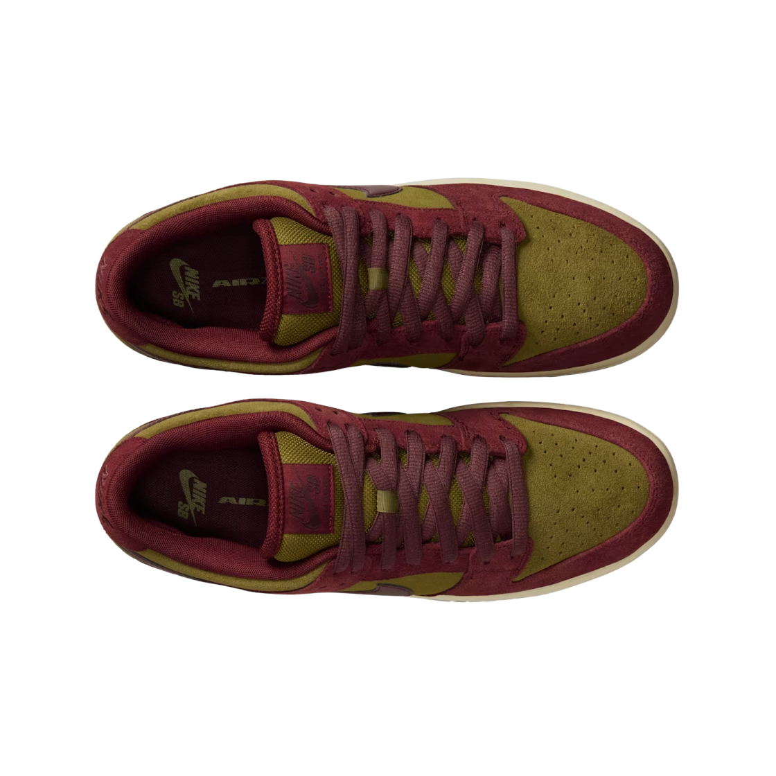 나이키 SB 덩크 로우 프로 다크 팀 레드 앤 올리브 플랙(Nike SB Dunk Low Pro Dark Team Red and Olive Flak) - 2