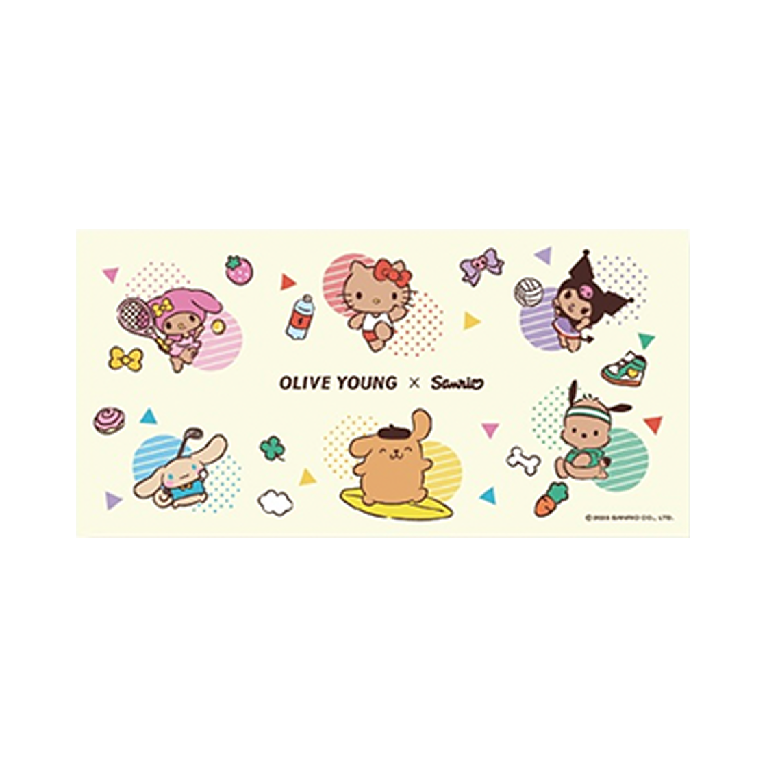 - Sanrio x Olive Young Love Summer Beach Towel Sports