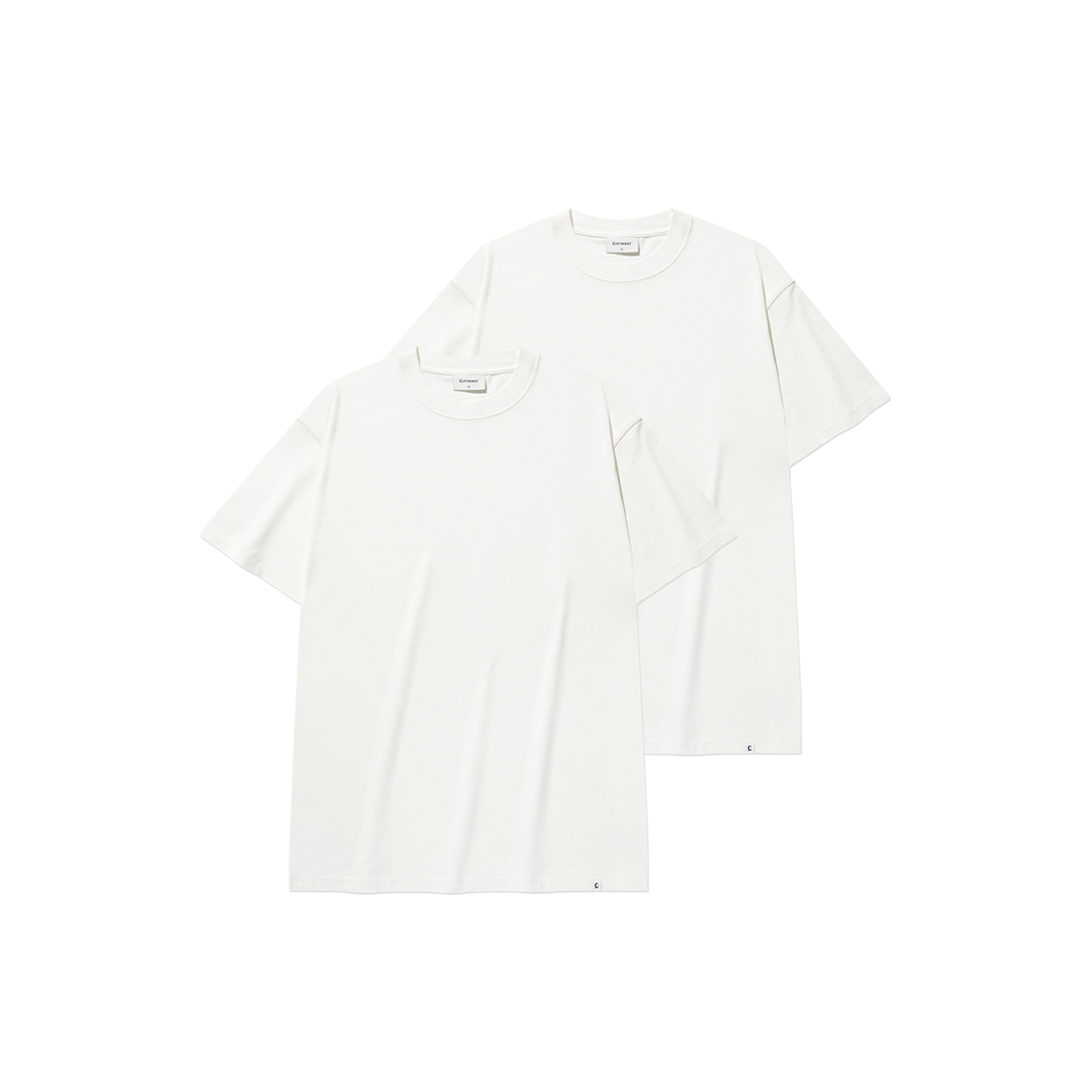 Tシャツ・カットソー COVERNAT Layered 2PACK T-shirt White MUSINSA公式 | COVERNAT [2PACK] Layered T-shirt White