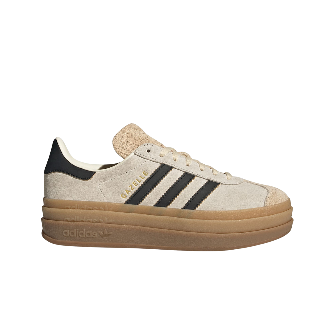 (W) 아디다스 가젤 볼드 크림 화이트 샌드 스트라타((W) Adidas Gazelle Bold Cream White Sand Strata)