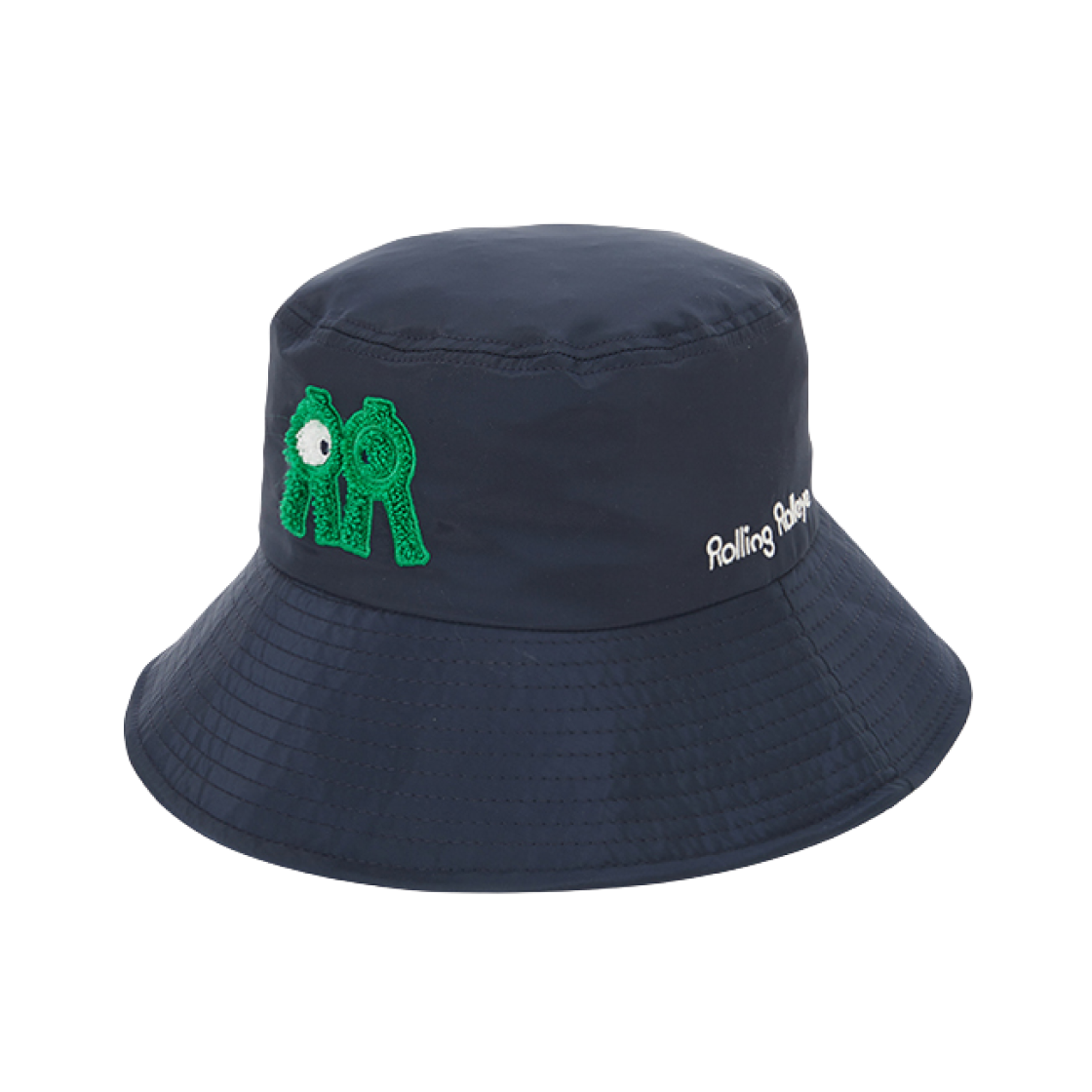 롤링 롤라이 롤롤 부클 버킷햇 네이비 그린(Rolling Rolleye Roll Roll Boucle Bucket Hat Navy Green) - 2