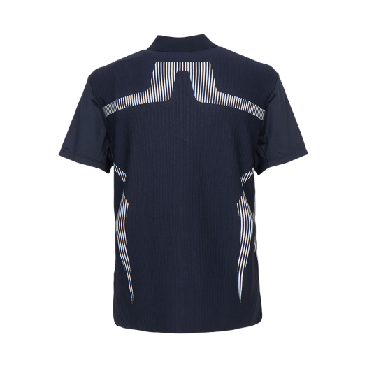 GMKW14023-6855 J.Lindeberg Golf Wear Collar Short Sleeve Knitwear Navy