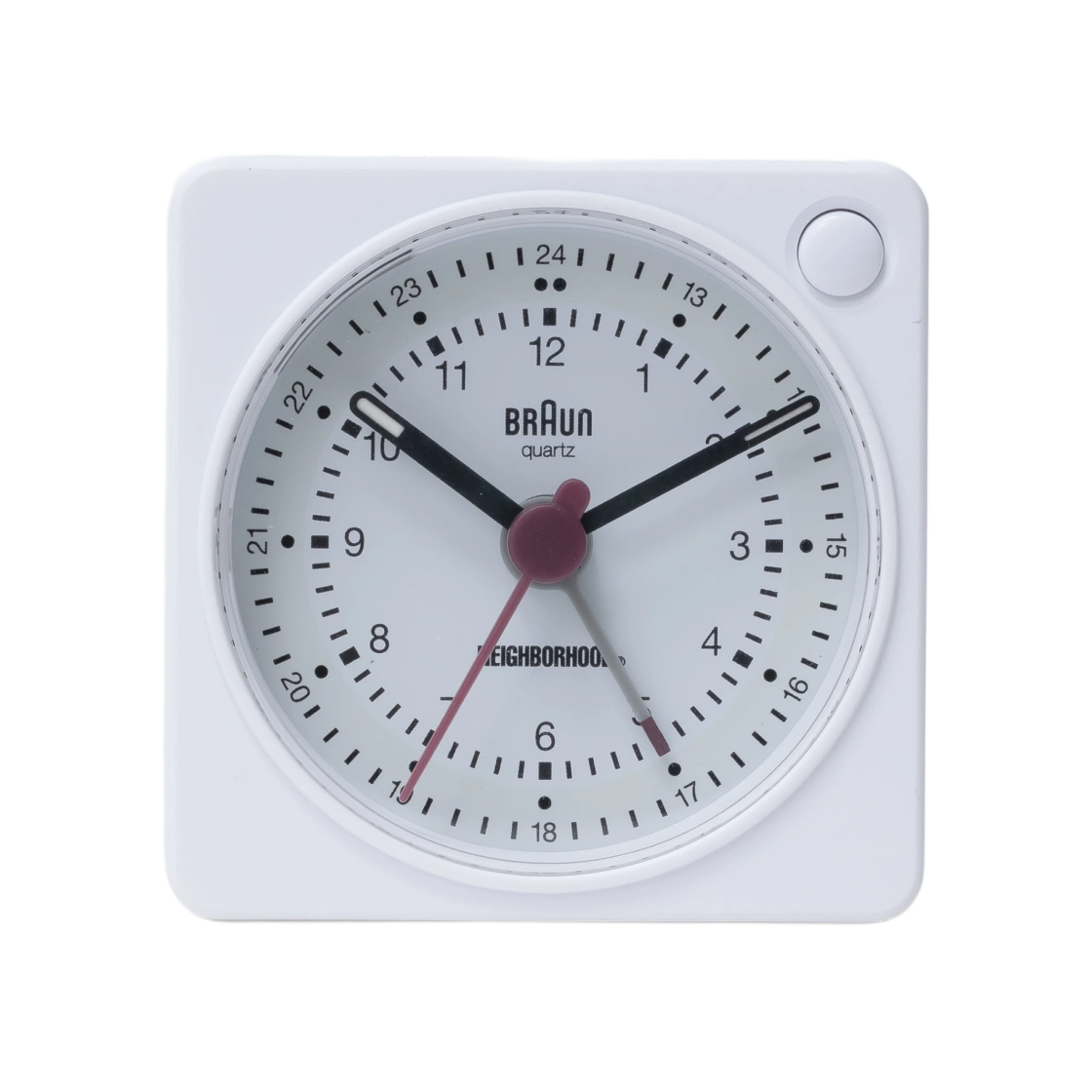 네이버후드 x 브라운 BC02X 알람 시계 화이트(Neighborhood x Braun BC02X Alarm Clock White)