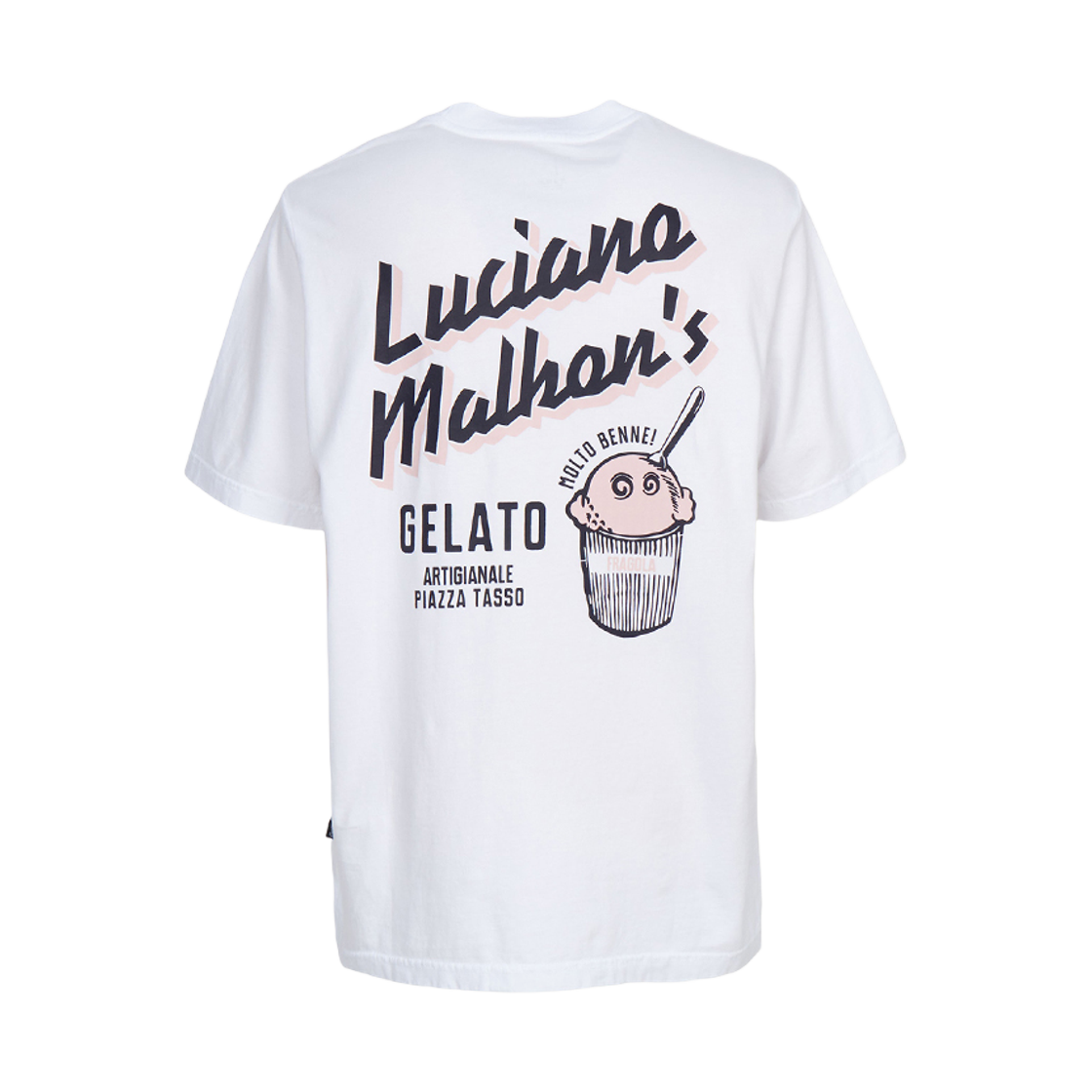 M9273WHT Malbon Golf Golf Wear Short Sleeve T-Shirt White