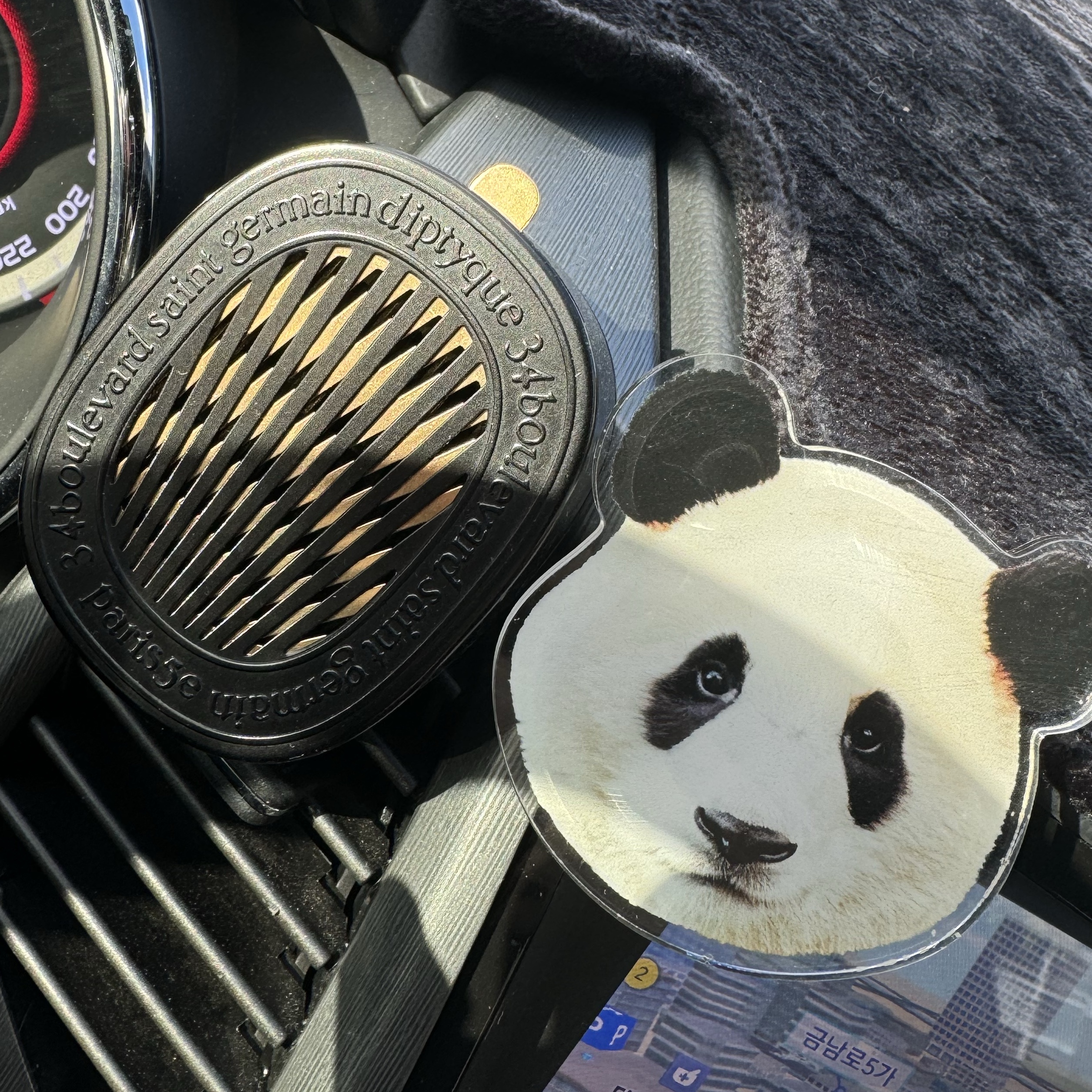 Diptyque Car Diffuser Case & Refill Capsule Set Baies 착용 스타일