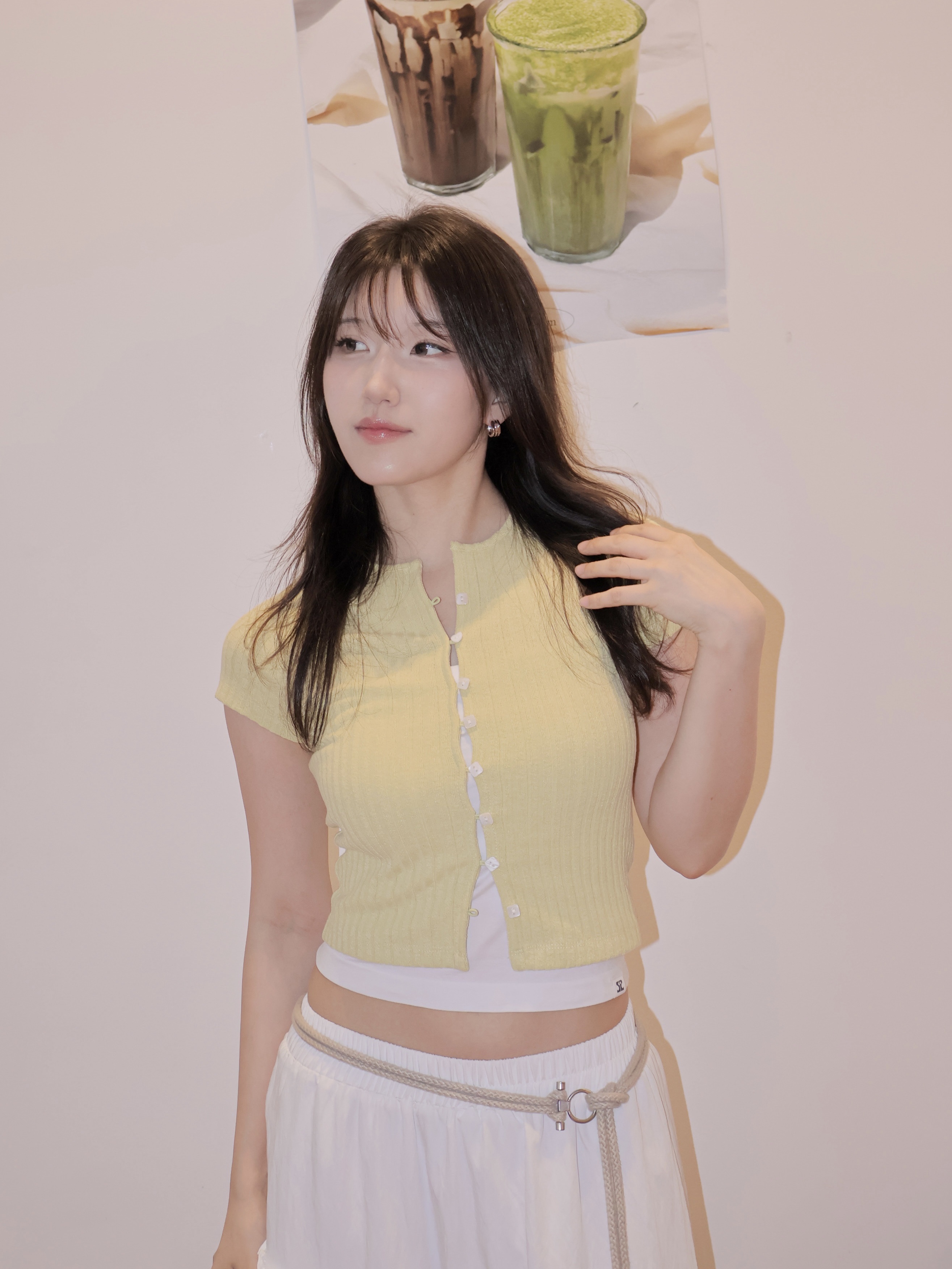 [30%적립] Polo Ralph Lauren Heritage Court II Leather Sneakers White Black, LAZYZ Sweet Summer Cotton Long Skirt White 착용 스타일 - 3