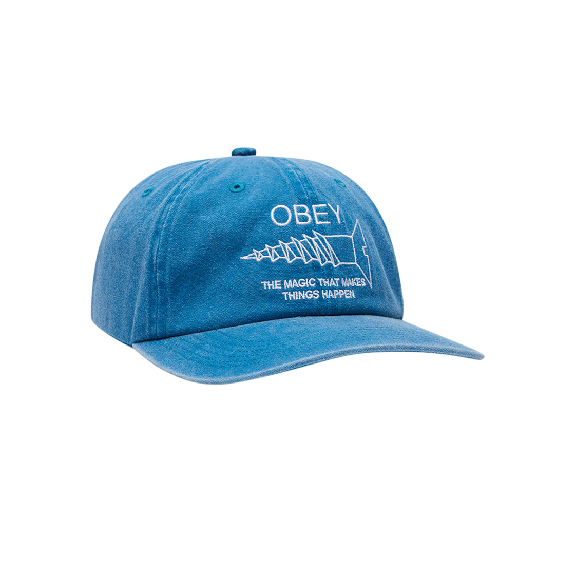 100580407 Obey Pigment Things Happen Hat Pigment Blue