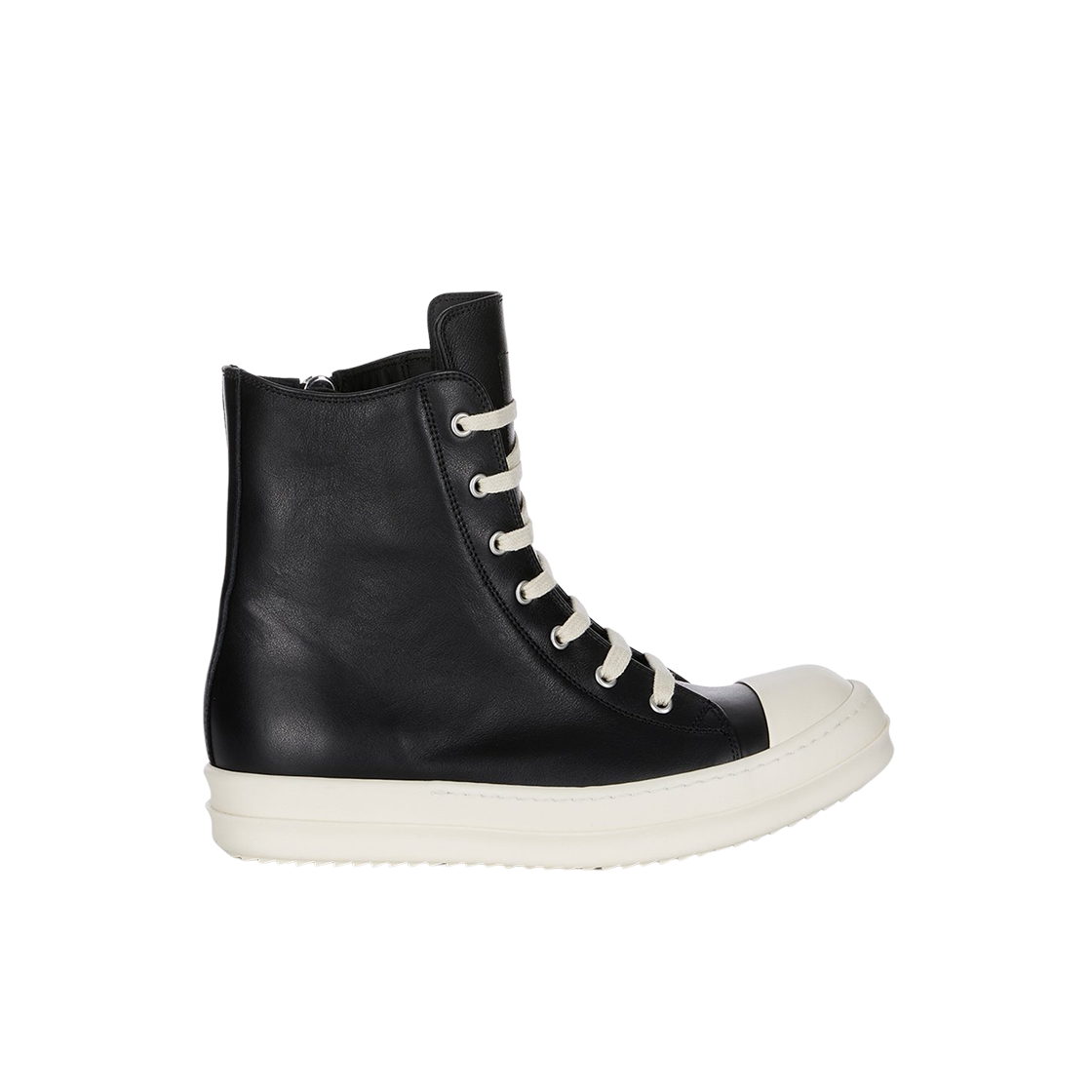 RU02E1890LCO-911 Rick Owens Concordians High Sneakers Black Milk