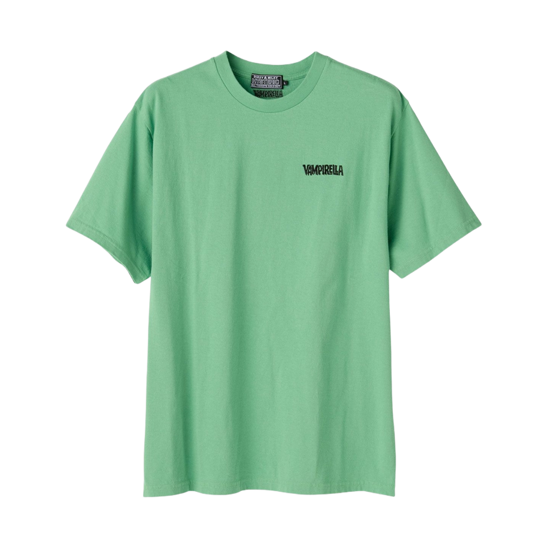히스테릭 글래머 뱀파이렐라/블러드 오브 히스테릭 티셔츠 그린(Hysteric Glamour Vampirella/Blood of Hysteric T-Shirt Green) - 1