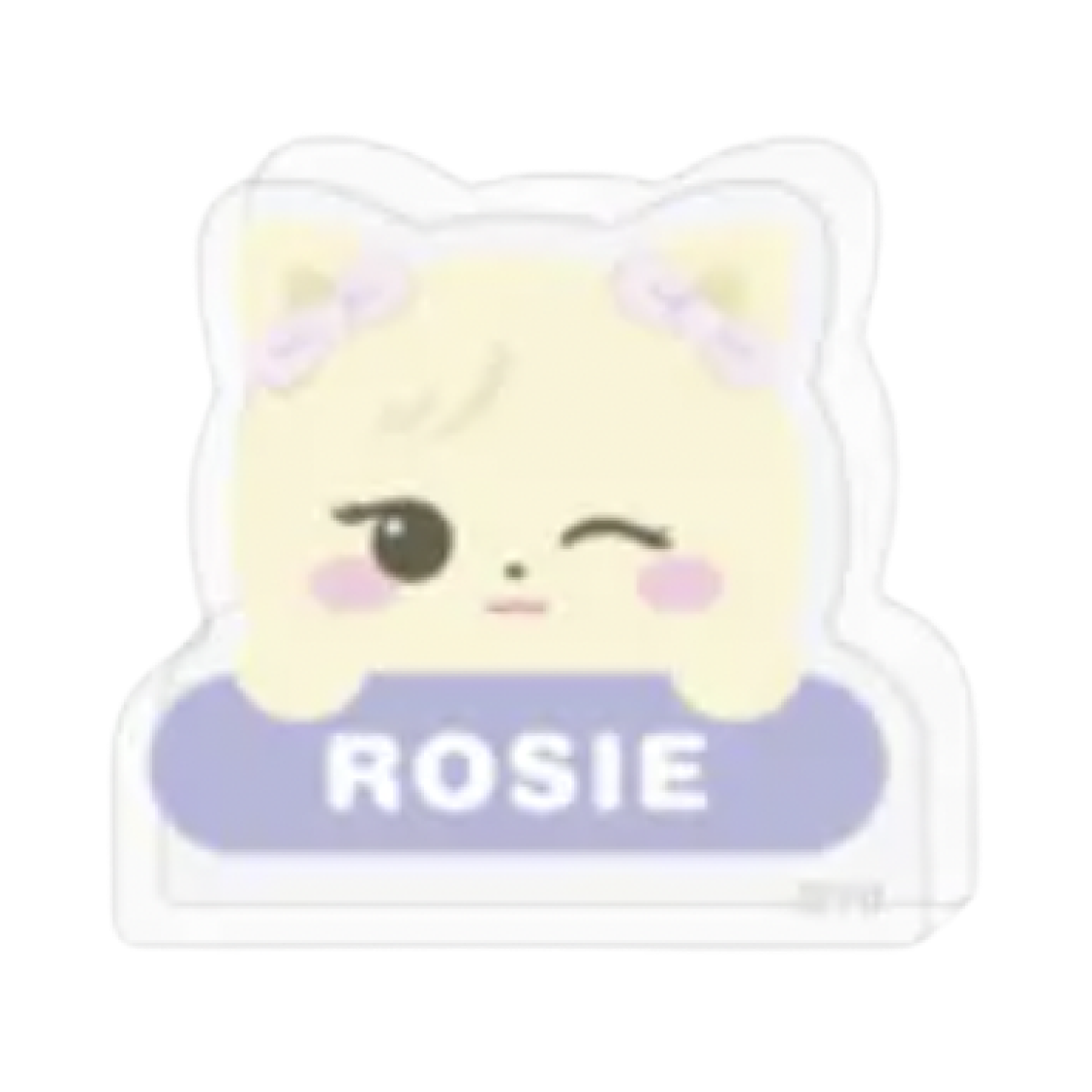 블랙핑크 데드라인 캐릭터 랜덤 미니 아크릴 스탠드 로제(Blackpink Deadline Character Random Mini Acrylic Stand Rose) - 3