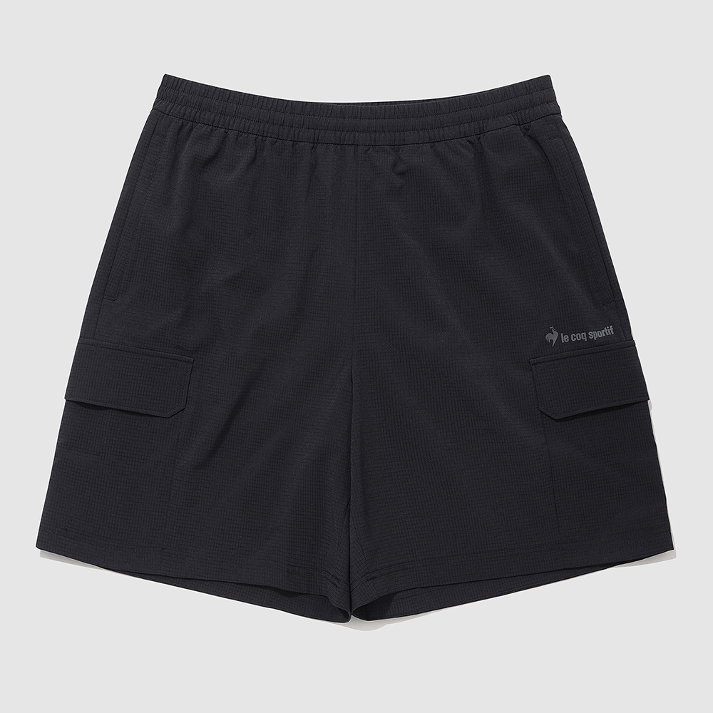 르꼬끄 스포르티브 유니 웨이브 선데이 에어닷 루즈핏 4부 숏팬츠 - 블랙(QQ223SHP63)(le coq sportif Wave Sunday Unisex Airdot Shorts Black) - 2