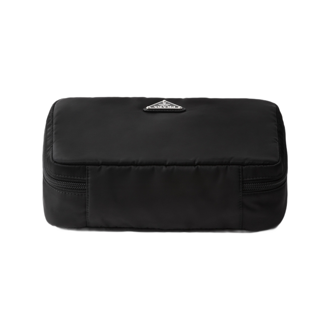 프라다 미디움 리나일론 지퍼 파우치 블랙(Prada Medium Re-Nylon Zipper Pouch Black) - 2