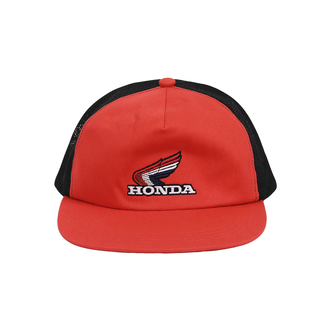 HFX2CA302DRD [Archive line] Honda Wing Logo Mesh Trucker Cap_Red