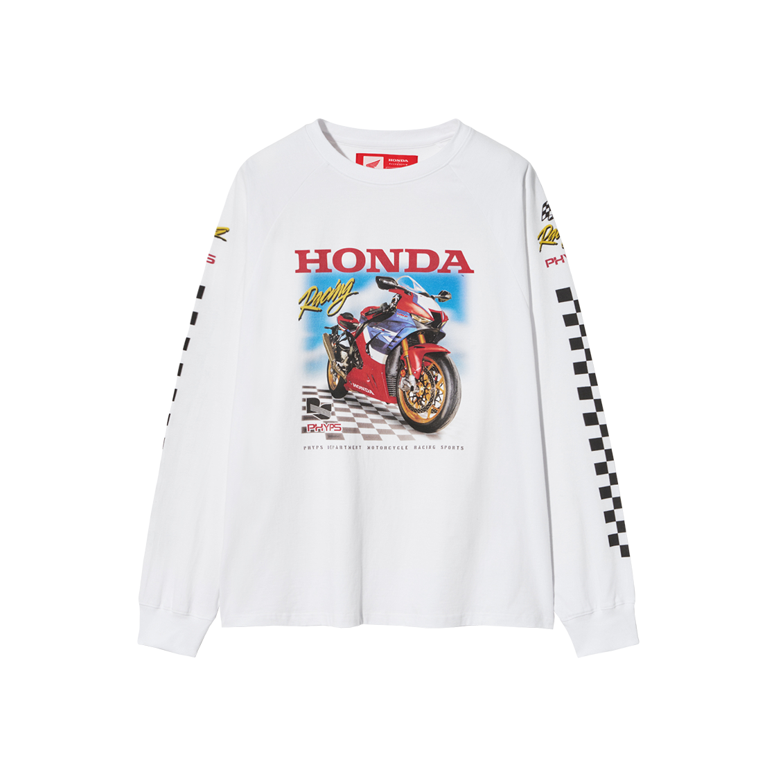 혼다 레이싱 파이어 블레이드 롱 슬리브 화이트(Honda Racing Fire Blade Long Sleeve White) - 1